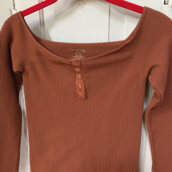 Free People Intimately Burnt Orange Thermal Top - Picture 11 of 15